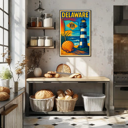 Delaware Coastal Charm Poster
