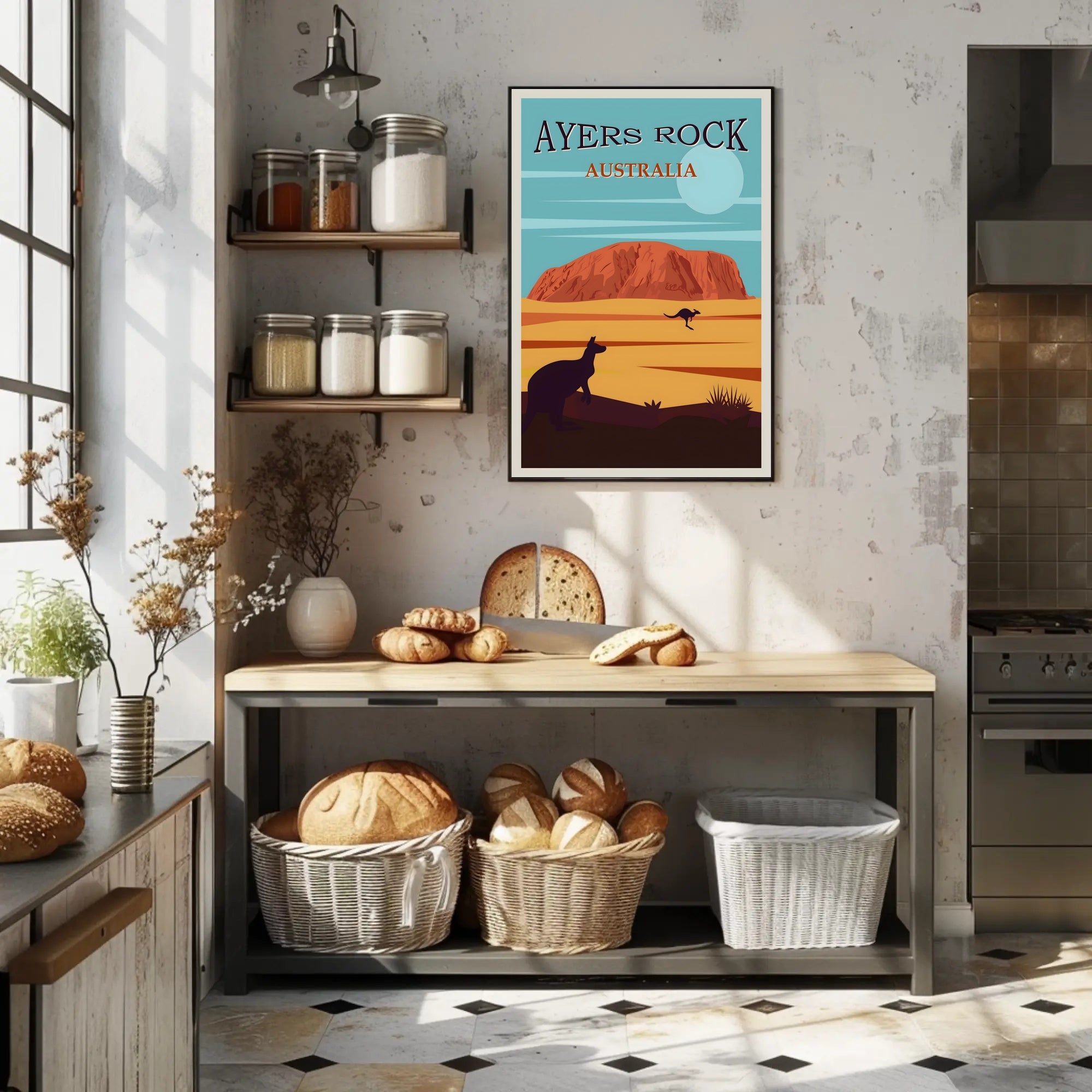 Ayers Rock Uluru Scenic Beauty Travel Poster