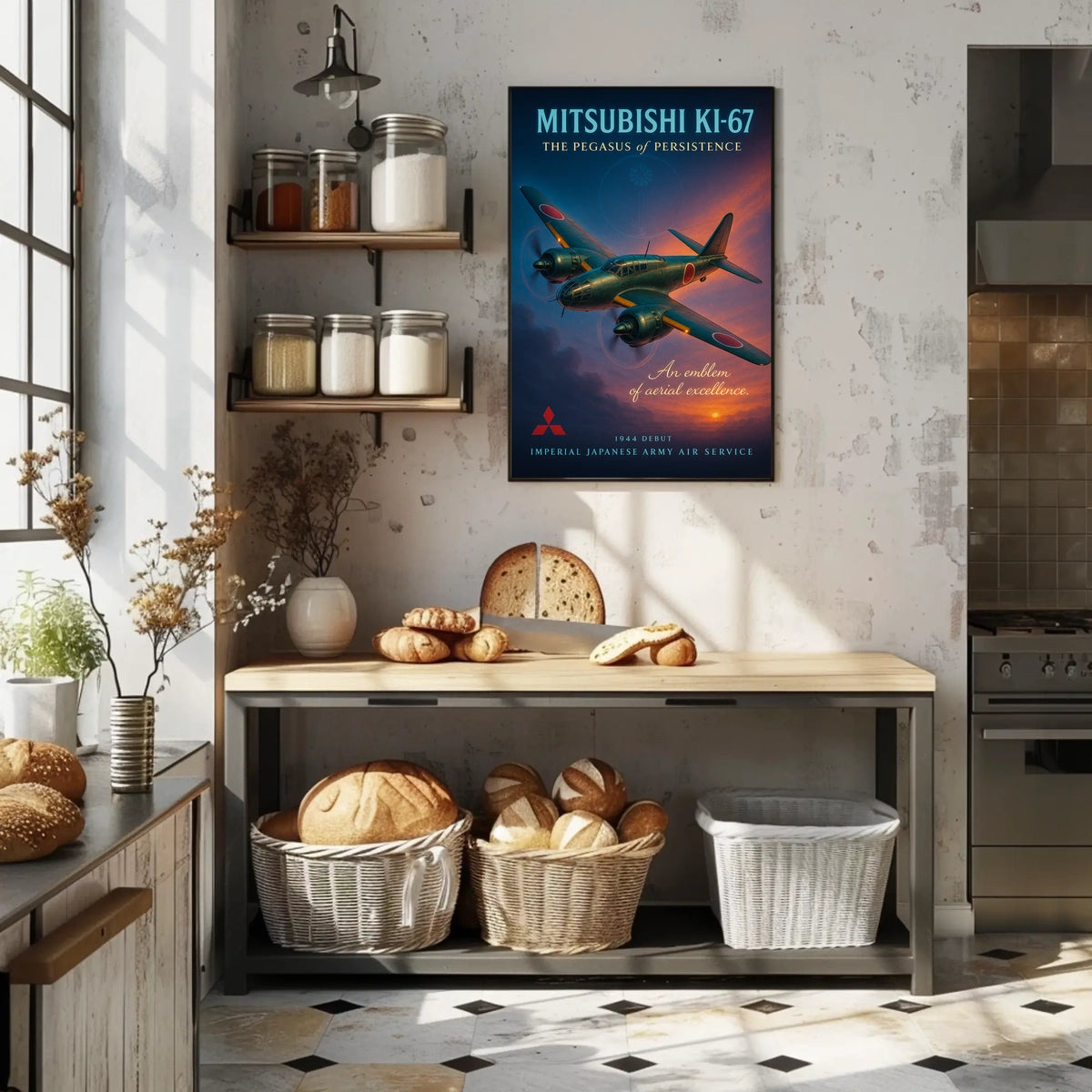 Mitsubishi Ki-67 The Pegasus of Persistence Poster