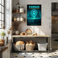Kansas The Future Heart of America Poster PosterGoat