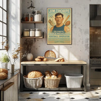 Celebrating a Sports Legend Jim Thorpe Poster