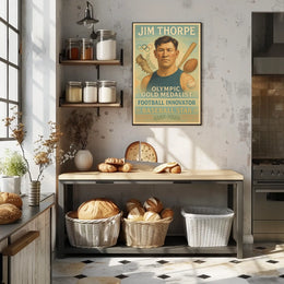 Celebrating a Sports Legend Jim Thorpe Poster