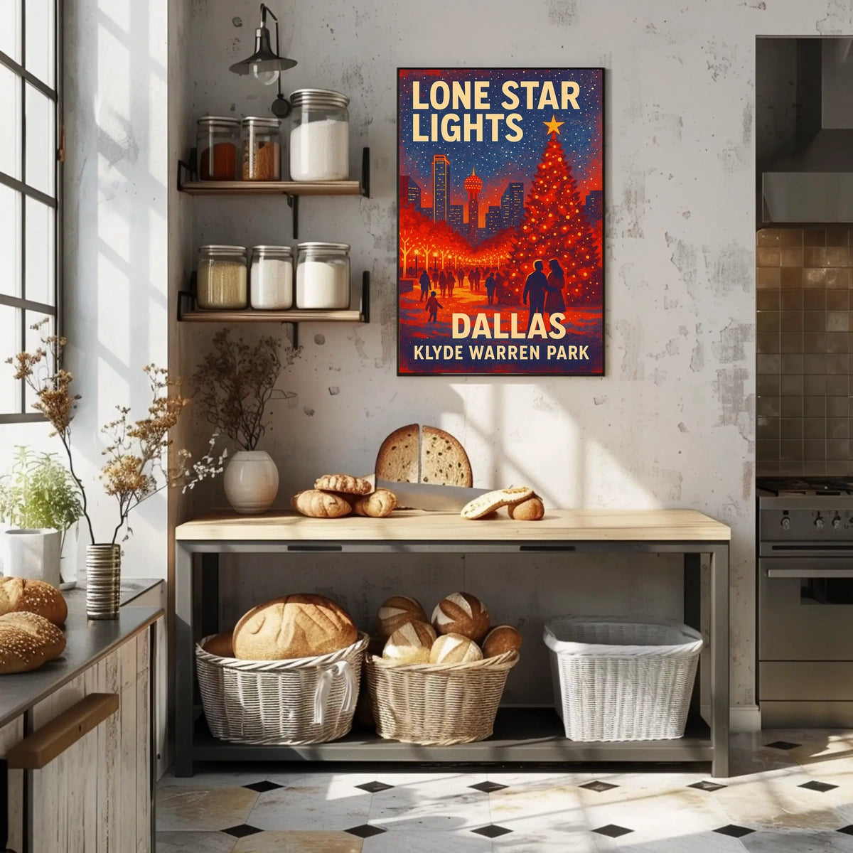 Lone Star Lights At Klyde Warren Park Poster