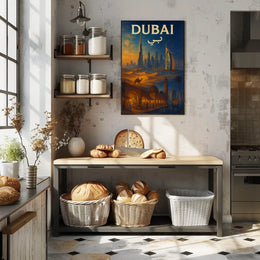 Dubai Poster A Journey Through Time Wall Art For Travelers