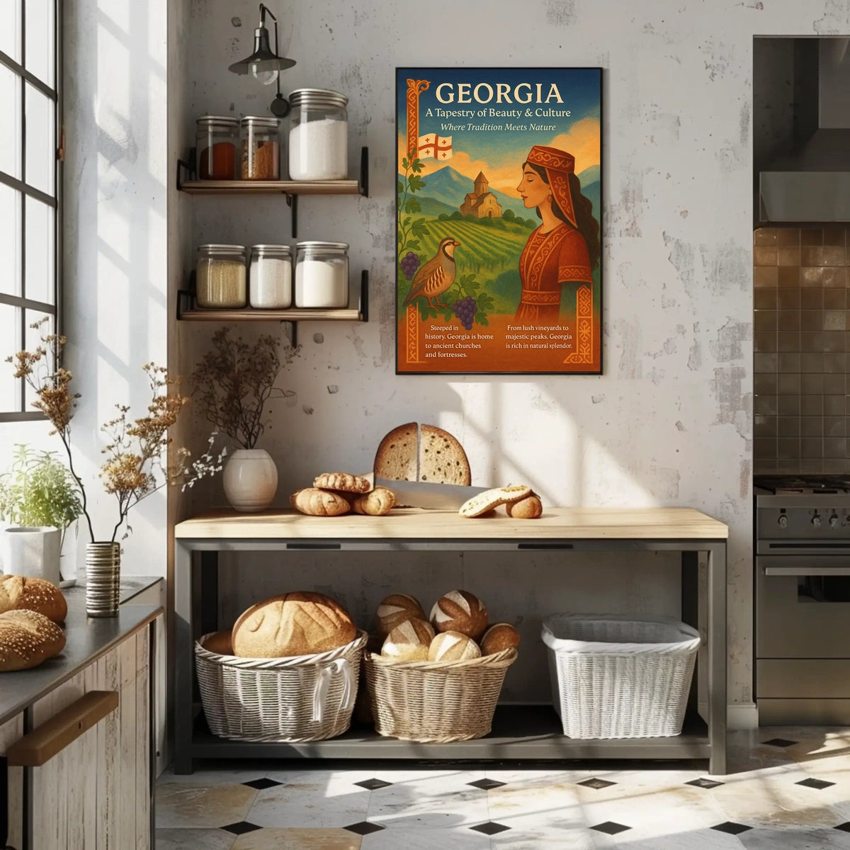 Georgia A Tapestry Of Beauty Culture Poster