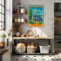 New Hampshire State Capitol Poster