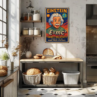 Einstein Relativity Classic Educational Poster