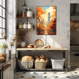 Autumn In The City Poster PosterGoat