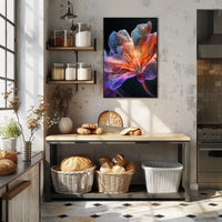 Vibrant Floral Illumination Poster PosterGoat