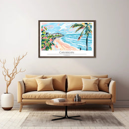 Caribbean Beachscape Poster PosterGoat