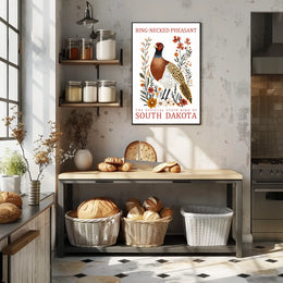 Ring-necked Pheasant State Pride Art Poster
