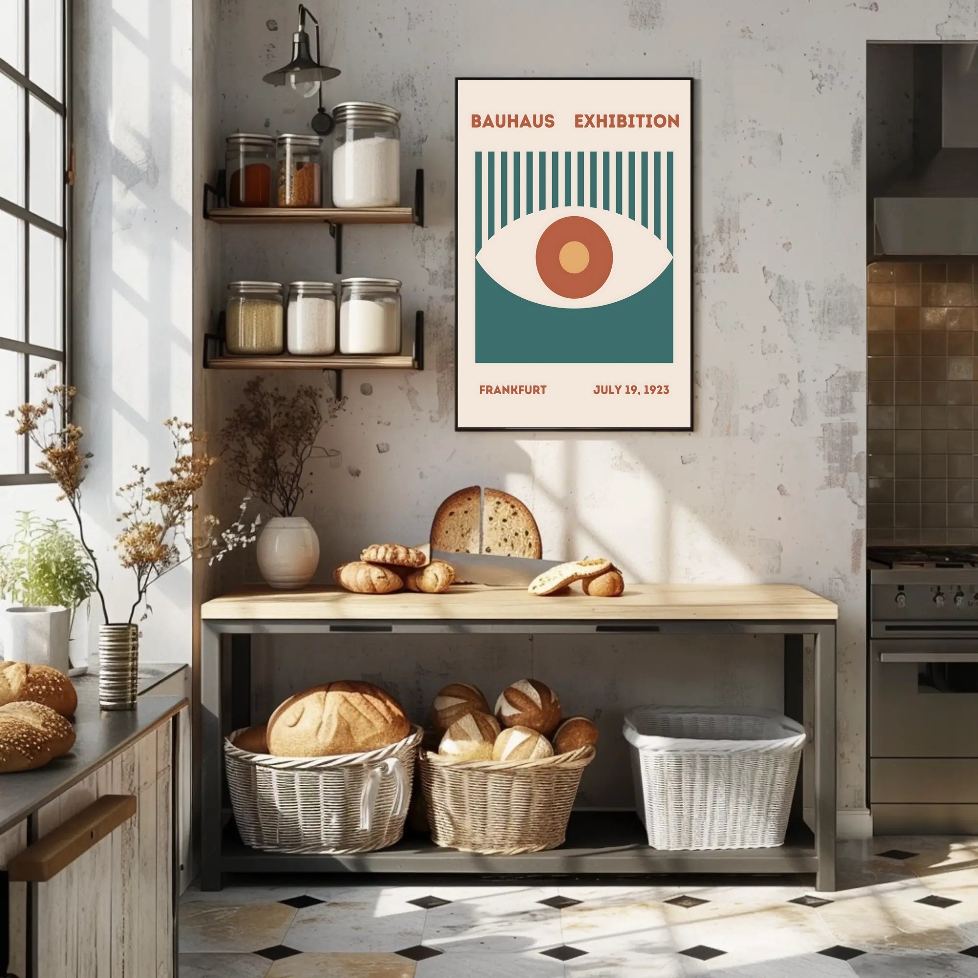Bauhaus Exhibition Frankfurt July 19 1923 Poster