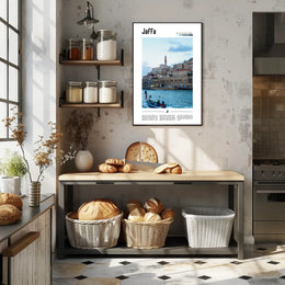 Jaffa Cityscape Mediterranean Travel Poster PosterGoat