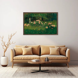 Woman in a Garden of Roses Poster