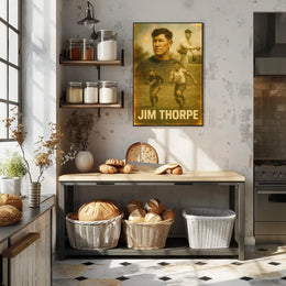 Jim Thorpe Athletic Icon Poster