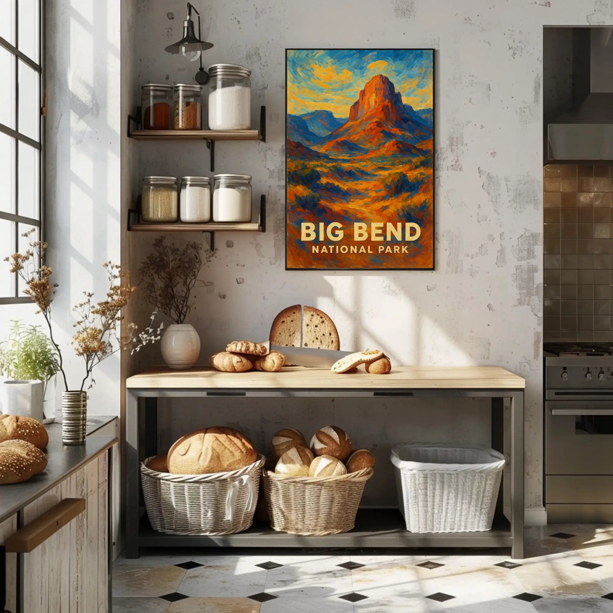 Big Bend National Park Poster Wall Art Desert Night Sky