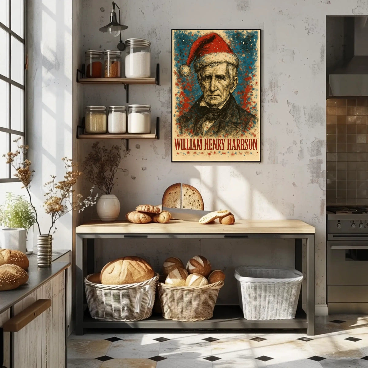 William Henry Harrison 9th President of the United States Christmas SeriesPoster