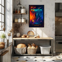 Fly Pinnacles National Park Poster Vintage Travel