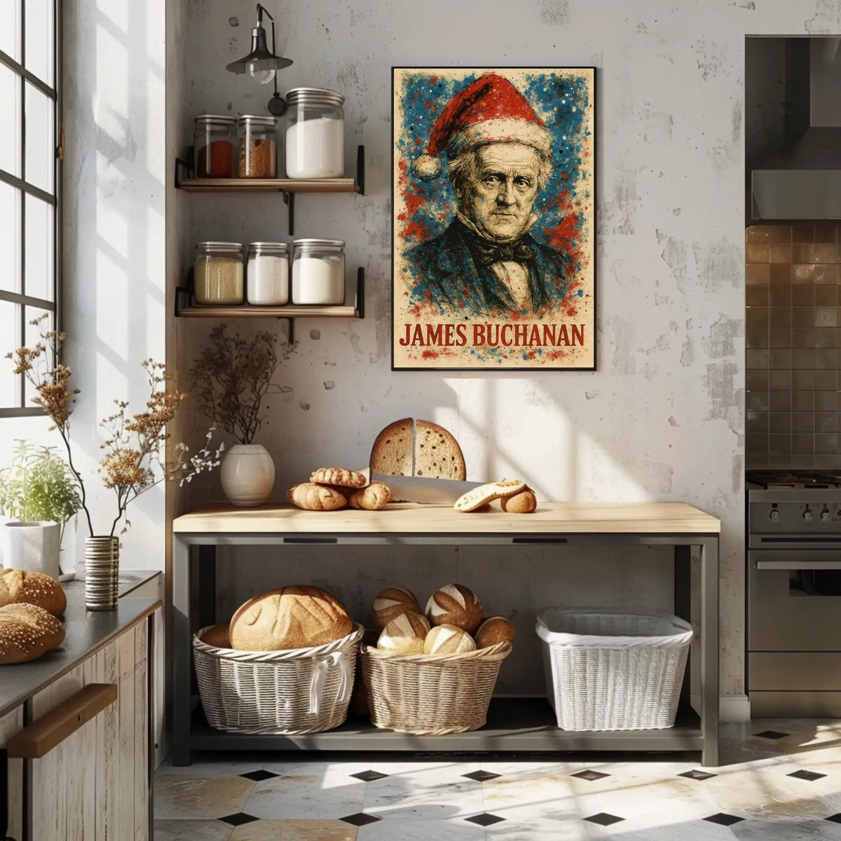 James Buchanan 15th President of the United States Christmas SeriesPoster