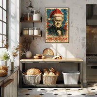 James Buchanan 15th President of the United States Christmas SeriesPoster