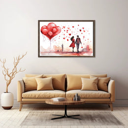 Love in the Cityscape Poster