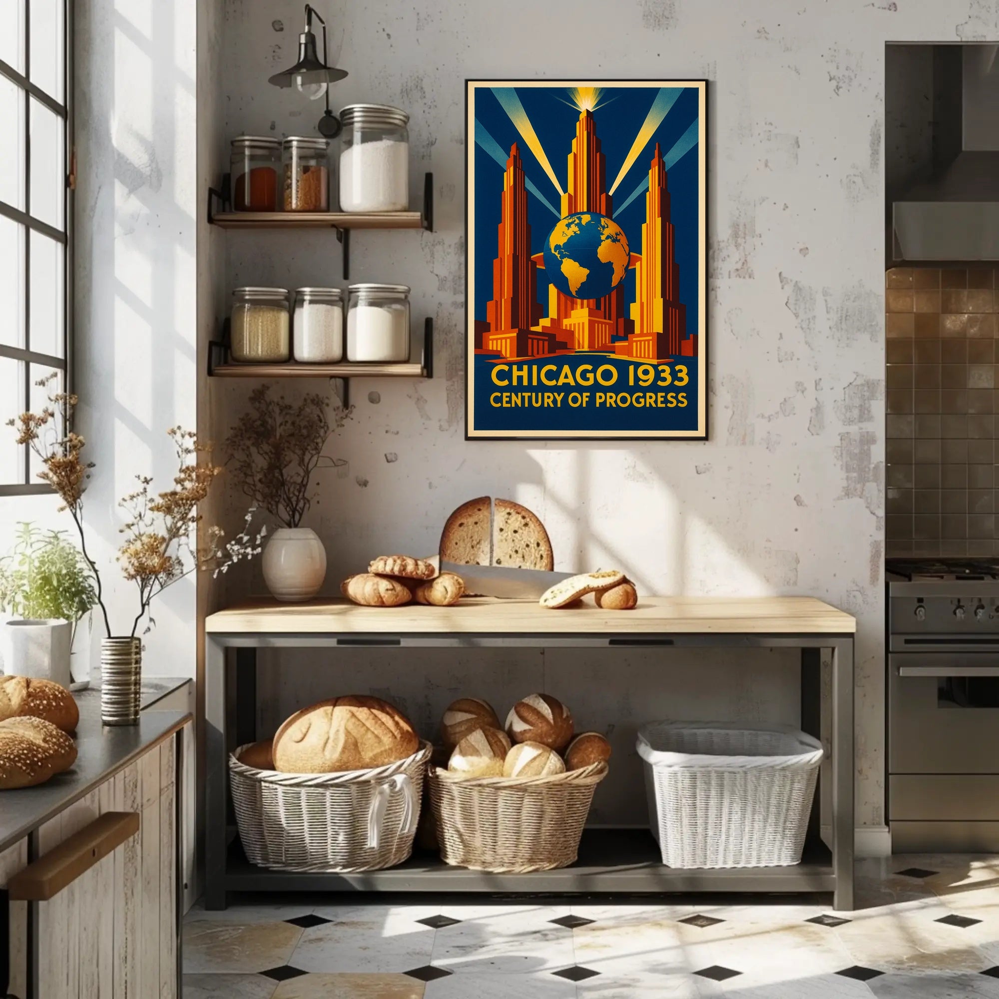 Chicago 1933 Century of Progress Poster Print PosterGoat