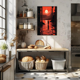 Sunset Reflection Poster