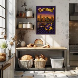 Baltimore Cityscape Poster