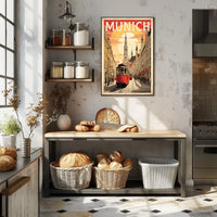 Munich Vintage Travel Poster