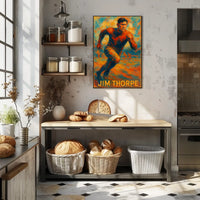 Jim Thorpe Athletic Icon Poster