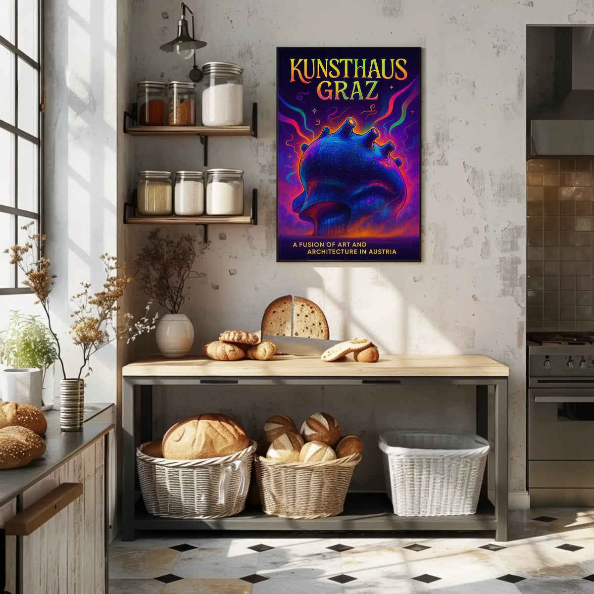 Kunsthaus Graz A Fusion of Art and Architecture Poster