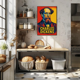 Charles Dickens Portrait Poster