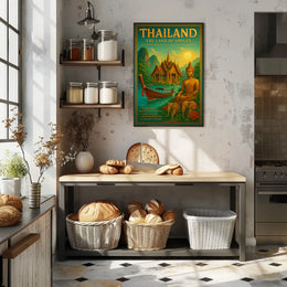 Thailand: The Land of Smiles Travel Poster