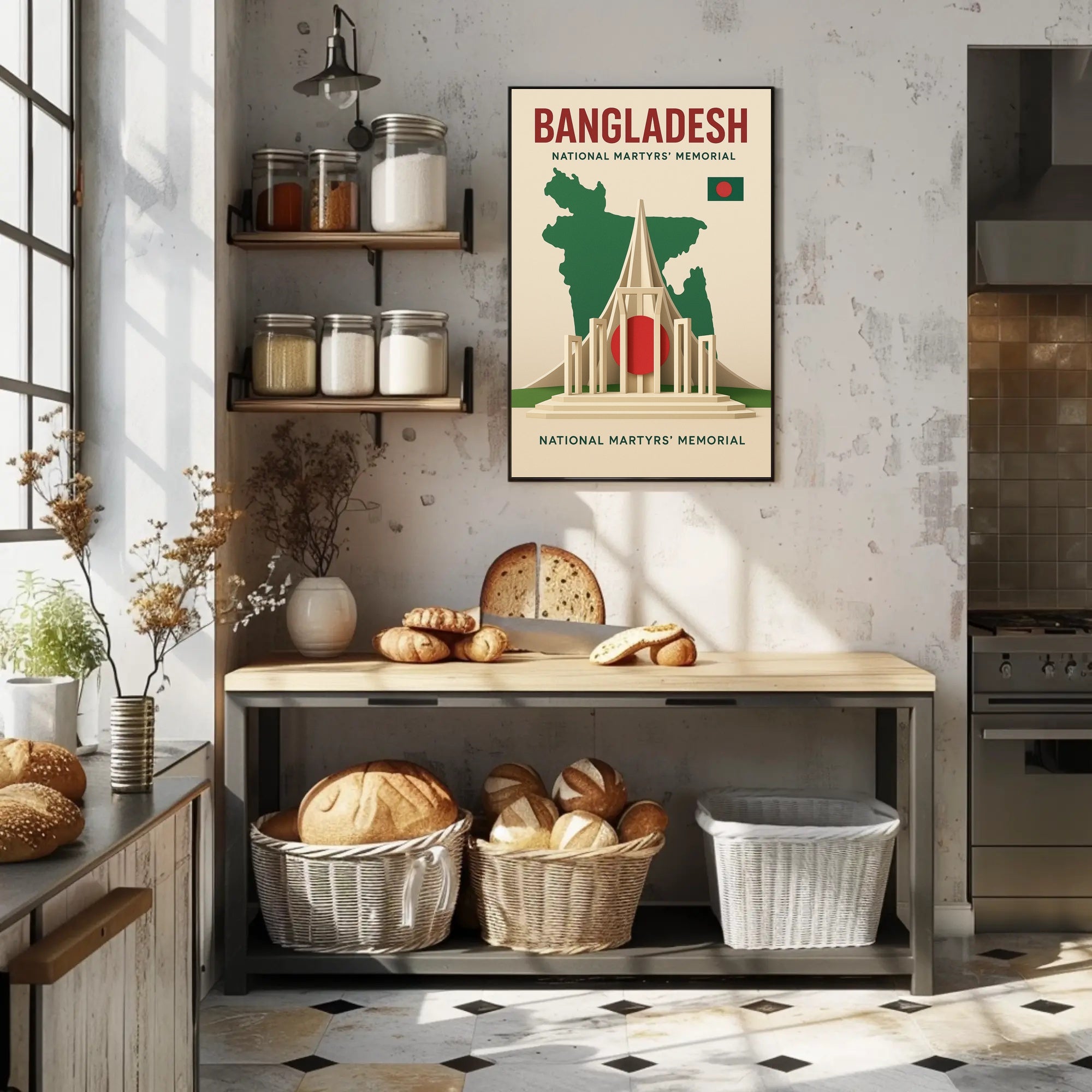 National Martyrs' Memorial Bangladesh Cultural Heritage Poster