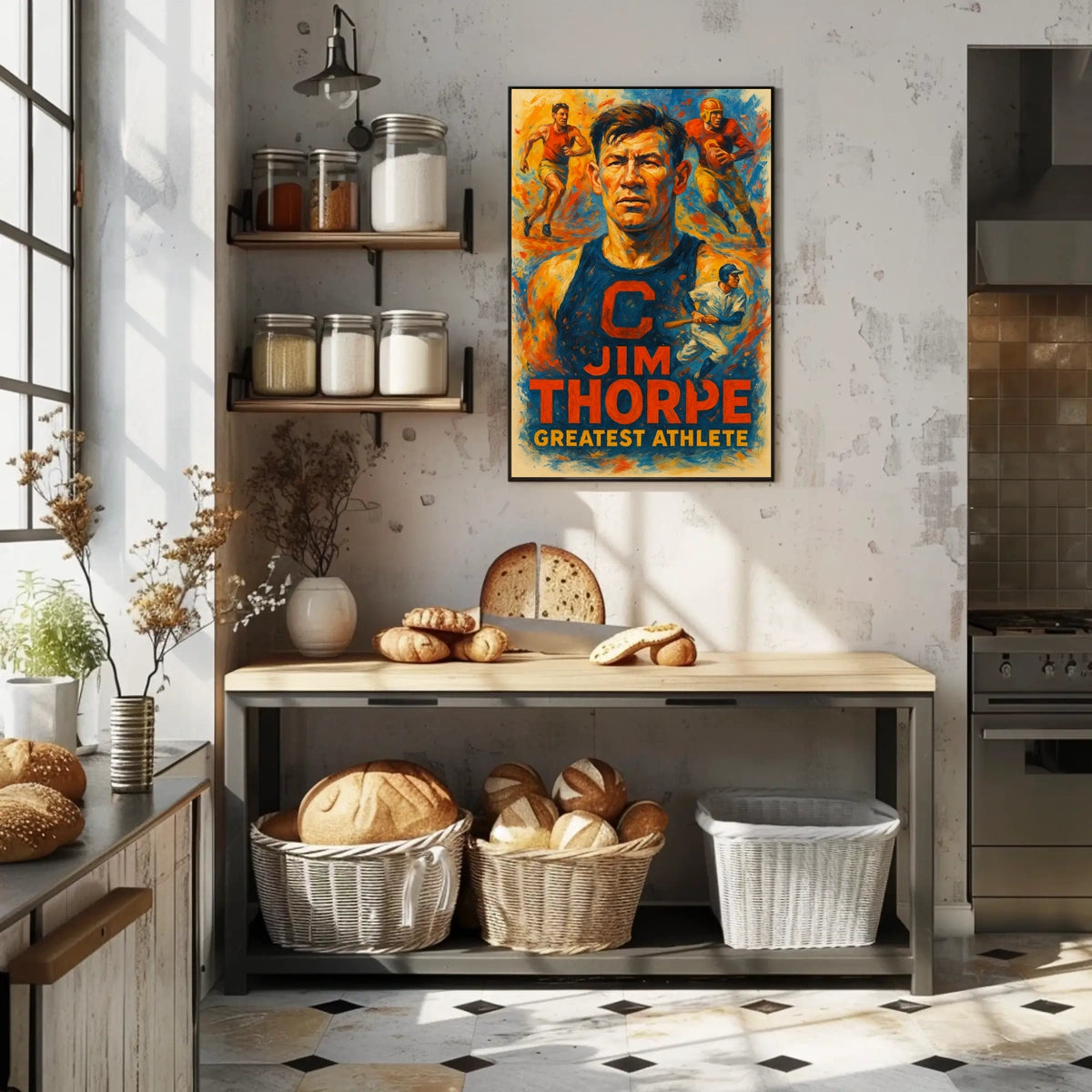 Jim Thorpe Legendary Athlete Poster