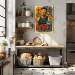 Jim Thorpe Legendary Athlete Poster