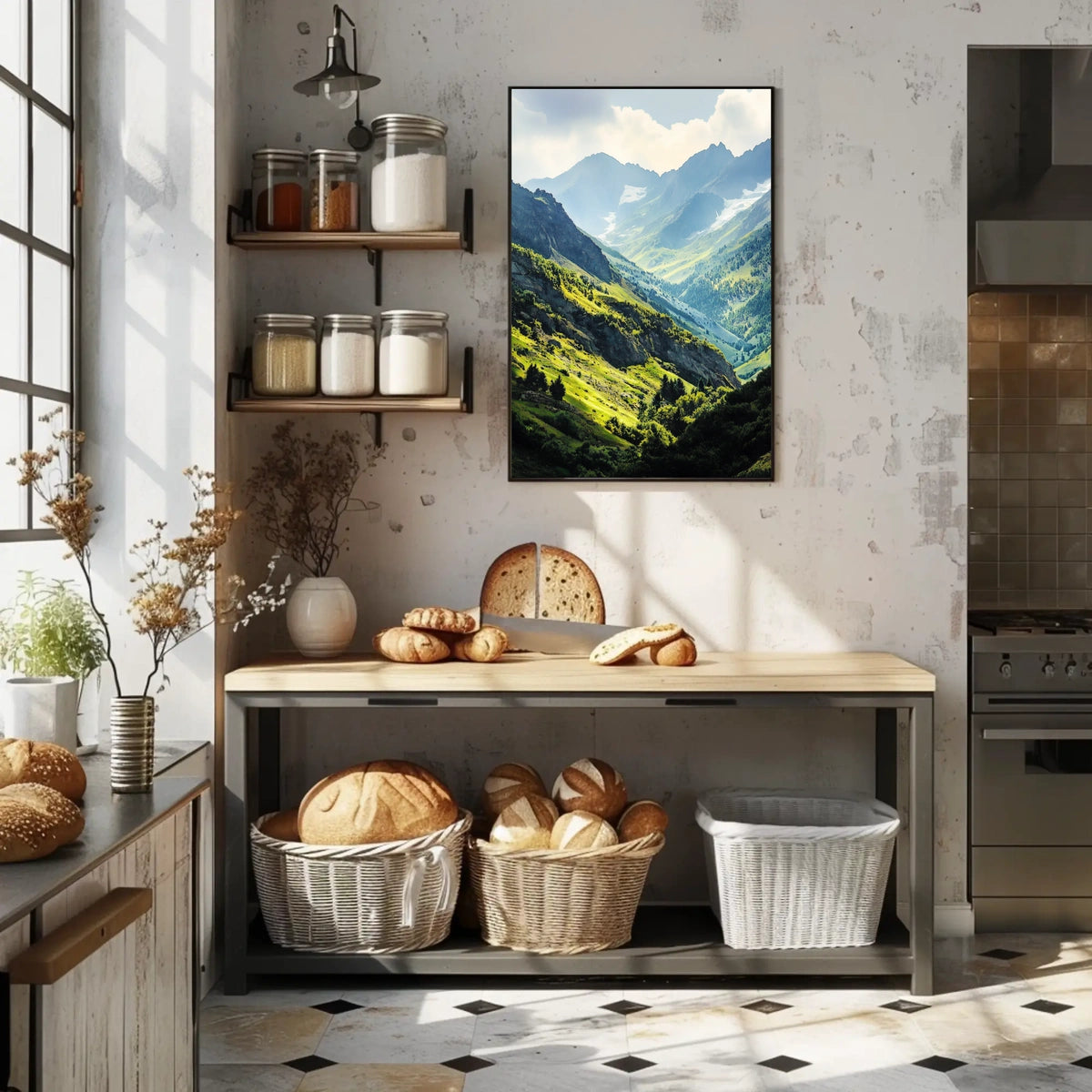 Andorra Pyrenees Mountain Landscape View Poster