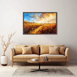 Autumnal Impressionist Landscape Poster: Nature's Tranquility
