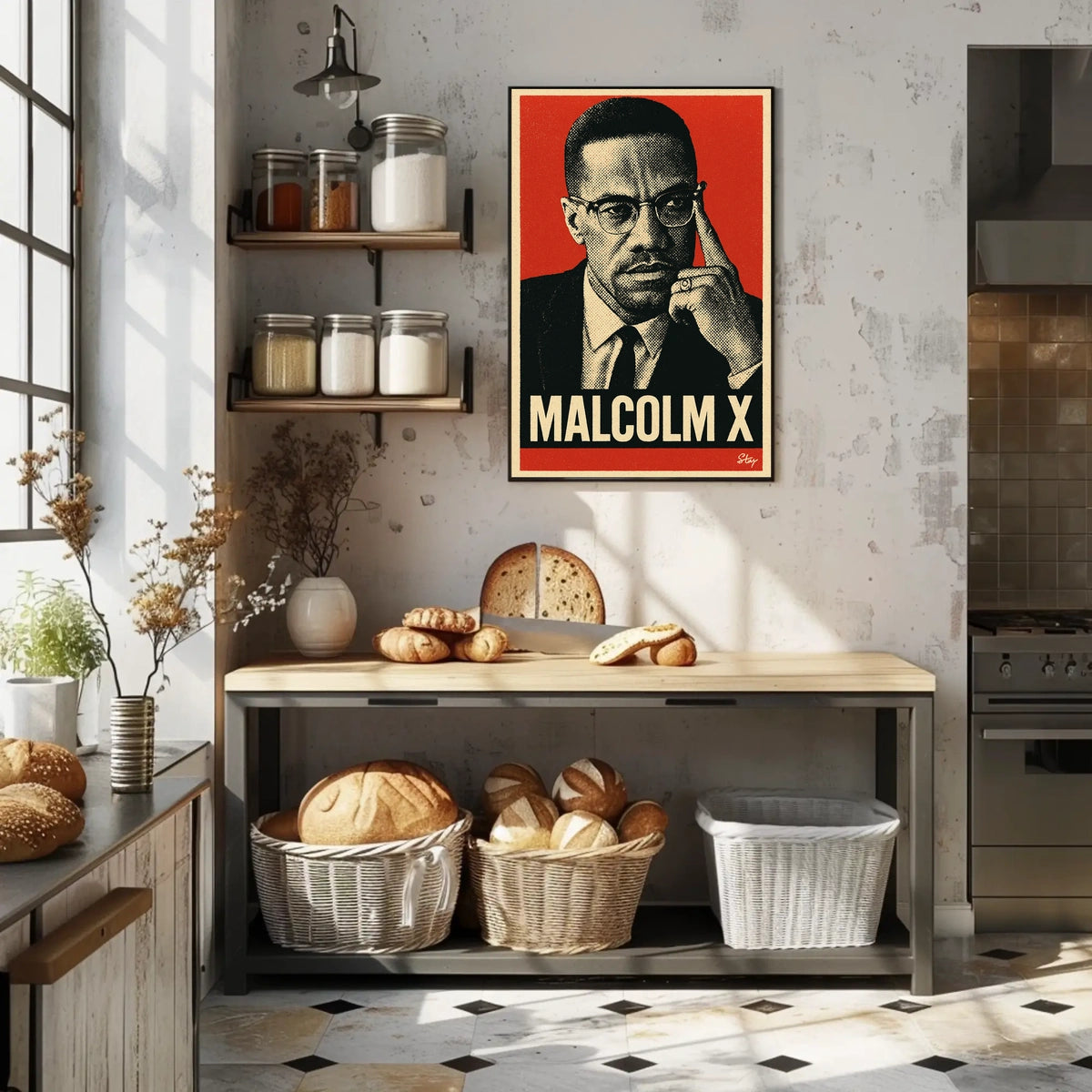 Malcolm X Iconic Leader Poster