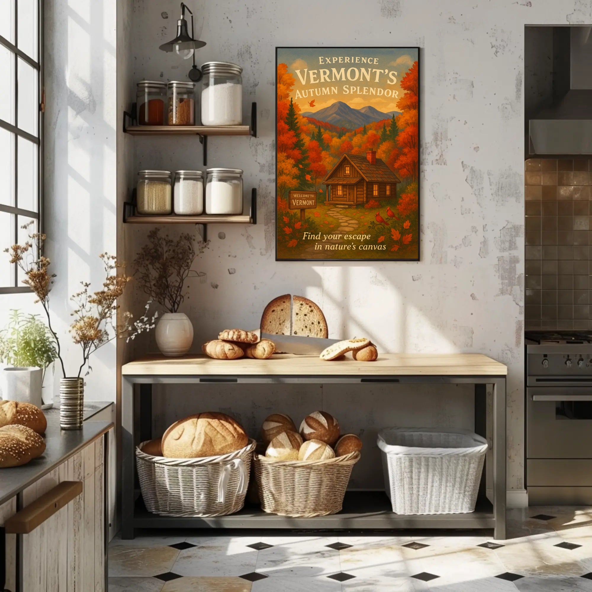 Vermont Autumn Splendor Wall Art Print