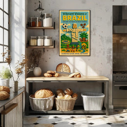 Vibrant Visions Of Brazil Poster
