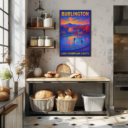 Burlington Lake Champlain Lights Poster