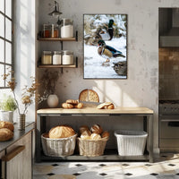 Winter Serenity Ducks In Snow Poster