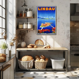 Lindau The Holiday Island In Lake Poster
