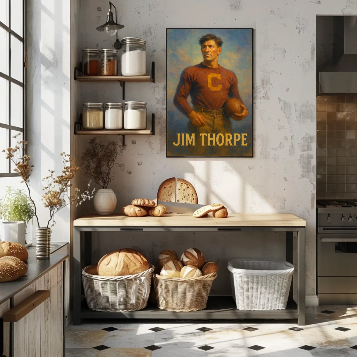 Jim Thorpe Athletic Icon Poster