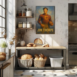 Jim Thorpe Athletic Icon Poster