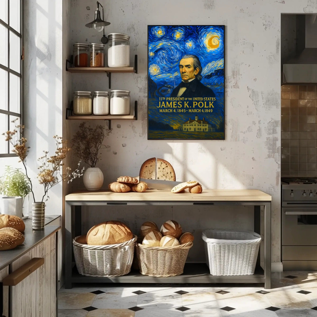 James K. Polk 11th President of the United States Presidential Masterpiece Series Poster