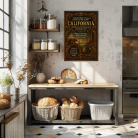 California The Golden State Poster
