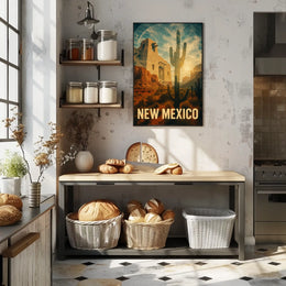 New Mexico Desert Landscape Poster