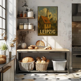Leipzig Architectural Charm Poster